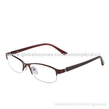 Men's Women's Metal Half Rim Optical Eyeglasses